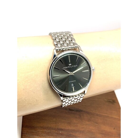 Hamilton Men's Watch H38525181 Jazzmaster Swiss Automatic Gray Dial Steel 40mm - Picture 12 of 15